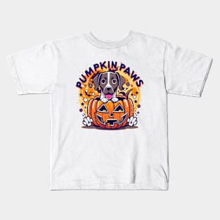 "Pumpkin Paws" Halloween special design Kids T-Shirt